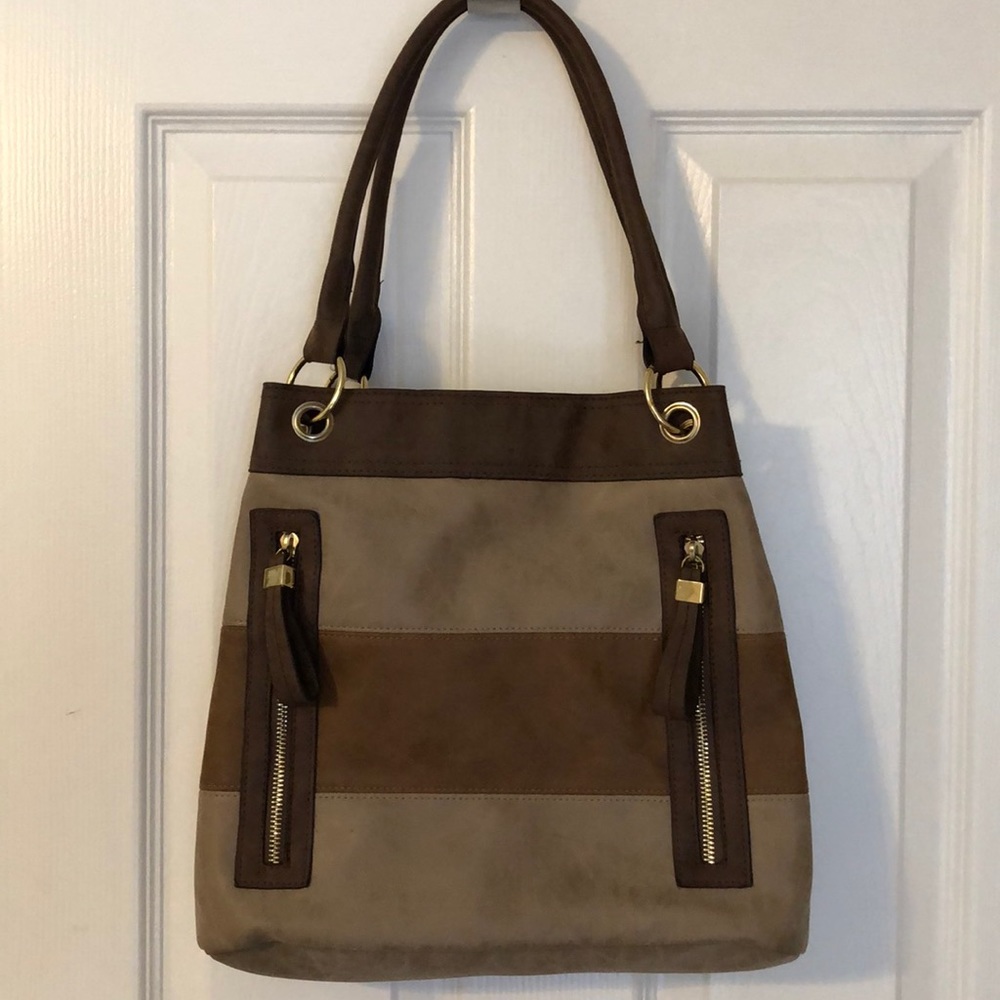 Two-Tone Brown Women's Bag